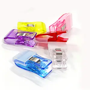 Sewing Clips Quilting Clamps Versatile Craft Clips with Rubber Protection For Quilting Fabric Clips Binding Crocheting