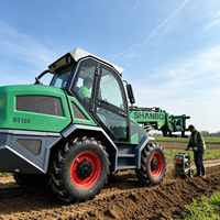 Vente flash : Chargeuse à moteur haute performance de 53,7 kW, 5 tonnes, tout-terrain, multifonctionnelle, pour différents sites de travail