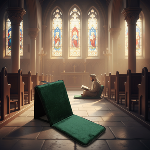 Alfombra de <span class=keywords><strong>Oración</strong></span> con Respaldo y Cojín para las Rodillas para Viajes - Product Image 2