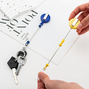 <span class=keywords><strong>Porte</strong></span>-cartes télescopique avec boucle de traction, <span class=keywords><strong>porte</strong></span>-clés à perles DIY, enrouleur de badge, <span class=keywords><strong>cordon</strong></span> de traction pour carte d'identité d'<span class=keywords><strong>infirmière</strong></span> - Product Image 1
