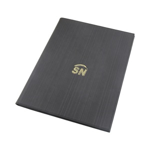 Hotel &amp; Restaurant Supplies Luxury <strong>Leather</strong> Wine Bar Menu <strong>Folder</strong> A4 Menu Cover With Custom Logo - Product Image 2