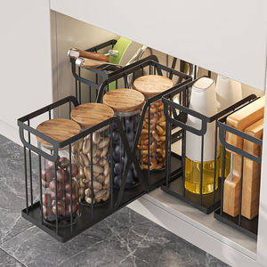 Panier de rangement de style tiroir pour armoire de cuisine sous l'évier, pour ranger les casseroles et les poêles - Product Image 4