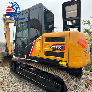 Excavadora Sany Sy135C Pro de 13 Toneladas, Maquinaria de Construcción Usada con Cucharón de Excavación, Tipo Oruga, Equipo Pesado - Product Image 1