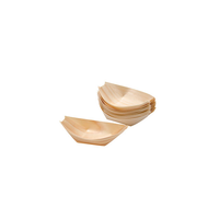 Bateau à sushi en bois naturel au design élégant, jetable et biodégradable pour hôtels et camping, design simple