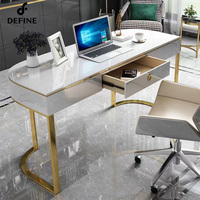 T Simple bureau contemporain blanc avec tiroir bureau à domicile avec tiroirs bureau