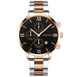 Reloj de Pulsera Clásico de Cuarzo para Hombre, Modelo <span class=keywords><strong>Ginebra</strong></span> 4300, Precio de Fábrica 2023, Correa de Acero, Calendario de Lujo, Estilo Casual de Negocios - Product Image 1