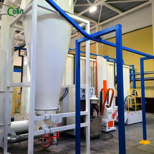 Colore veloce cambiato 2025 linea automatica del rivestimento della polvere con il ciclone con il ricambiatore del <span class=keywords><strong>Robot</strong></span> della pittura - Product Image 2