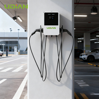 Chargeur mural pour véhicule électrique Home 80A NACS à double prise, 19 kW, charge rapide AC avec fonction Plug-and-Play et démarrage RFID pour une utilisation facile