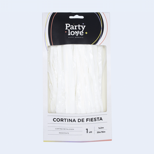 Tenda Bianca 1x2m per Decorazioni Murali per Feste - Product Image 1