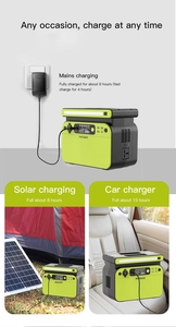 สถานีไฟฟ้าพกพาแบตเตอรี่ LiFePO4 500W สำหรับตั้งแคมป์ กิจกรรมกลางแจ้ง และเครื่องกำเนิดไฟฟ้าฉุกเฉิน - Product Image 5