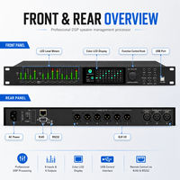 Système audio numérique professionnel LD336, équipement audio, processeur audio DSP Crossover, processeur de haut-parleurs professionnel