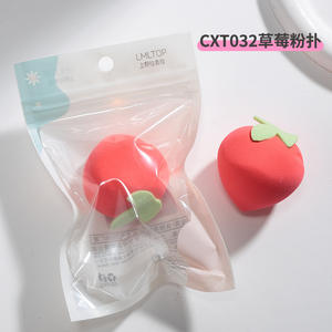 Éponge de maquillage LMLTOP Fruit, polyuréthane hydrophile, pour usage général, emballage individuel - Product Image 4