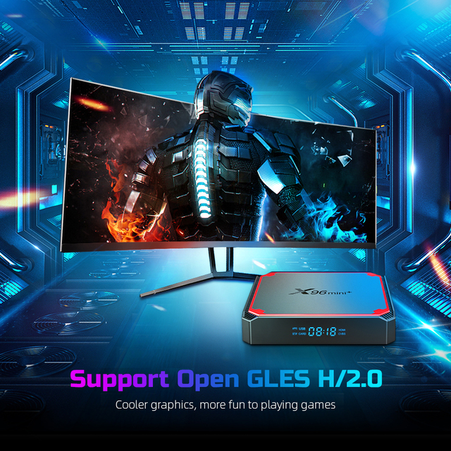 X96Mini Android TV Box - 4K Ultra HD Media Player with 2GB RAM, 16GB Storage, and Dual WiFi