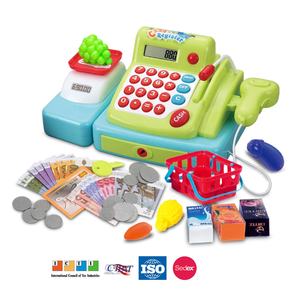 Caisse enregistreuse jouet semblant jouer Shopping jouet ensemble pour enfants avec calculatrice échelles Microphone jouer de l'argent épicerie jeu de rôle - Product Image 5