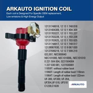 Gói cuộn dây đánh lửa năng lượng tia lửa cao arkauto 12131748018 uf354 cho BMW 3 5 7 8 X5 M50 M52 M54 E46 E36 E39 E38 e31 E53 e85 E52 - Product Image 4