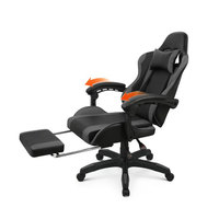 NBHY Chaise de bureau ergonomique bon marché pour ordinateur Chaise pivotante pour joueur de course avec accoudoir et repose-pieds
