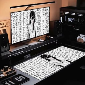 Whispering Lines Mouse Pad XXL Stain Resistant for Men Home Office Gaming Thick <b>Keyboard</b> Desk <b>Mat</b> - Product Image 3