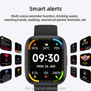 Alexa kích hoạt thông minh đồng hồ 1.85 ''tft Màn hình IP68 khả năng chịu nước Heart Rate đo SpO2 báo động nhắc nhở ứng dụng điều khiển - Product Image 3
