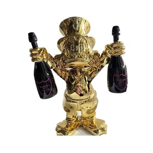 Scultura Papera <span class=keywords><strong>in</strong></span> <span class=keywords><strong>Resina</strong></span> e Metallo Stile Cartone Animato di Lusso Moderno per Arredamento Casa, Dimensioni Personalizzabili di Fabbrica di Grande Successo - Product Image 1