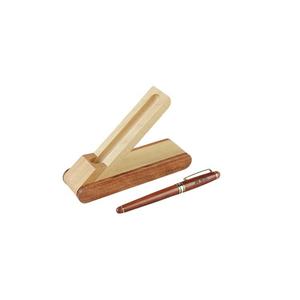 กล่องไม้โรสวูดทำมือแบบพับได้ทรงสี่เหลี่ยมผืนผ้าสำหรับใส่ปากกาเดี่ยว กล่องของขวัญ รับสั่งทำตามแบบ ขายส่ง - Product Image 5