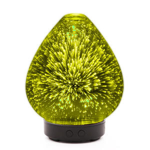 เครื่องกระจายกลิ่นหอมแก้ว 3 มิติ แบบมีไฟ 100 มล. ชนิดพ่นหมอก สำหรับใช้ในบ้านและเชิงพาณิชย์ ใช้พลังงานไฟฟ้า - Product Image 3