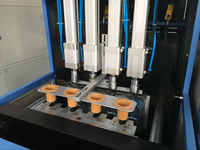 Machine de soufflage de bouteilles PET semi-automatique à 4 cavités, souffleur de bouteilles en plastique pour bouteilles d'eau, bouteilles gazeuses