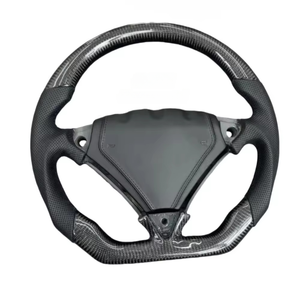 Volant en fibre de carbone forgée, couleur beige/marron, pour <span class=keywords><strong>Porsche</strong></span> 911 997 <span class=keywords><strong>Gt3</strong></span> Cayenne Panamera 970 <span class=keywords><strong>Gt3</strong></span> <span class=keywords><strong>rs</strong></span> gt4, affichage LED chauffant - Product Image 2