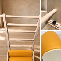 Appareil de Pilates Ladder Barrel en bois, équipement de stretching de la colonne vertébrale, hauteur réglable pour la flexibilité du dos et l'entraînement du tronc à domicile
