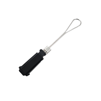 Abrazadera de tensión para cable plano FTTH, de acero inoxidable SS201 SS304, abrazadera de anclaje para montaje en poste, para cable de fibra plana de 2-8 mm