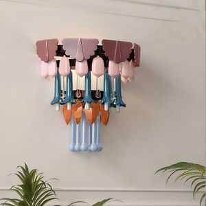 Lampadario in Ceramica Stile Country Francese E12, Altezza Regolabile, Design Colorato Macaron <span class=keywords><strong>per</strong></span> <span class=keywords><strong>Soggiorno</strong></span>, Sala da Pranzo, Arredamento Villa - Product Image 4