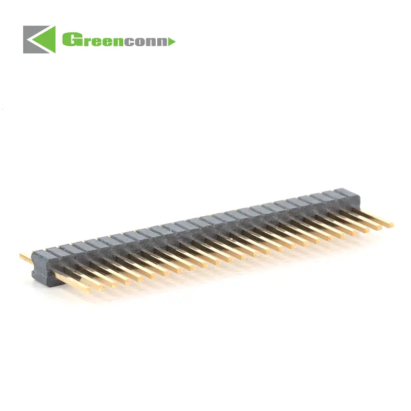 industrial electrical connector male Head 1.27MM Single Row 10 20 40 Pin Dip Type Header Connector single pin header