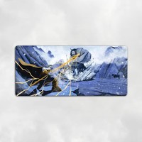 Tapis de souris de jeu en caoutchouc naturel durable, écologique et imperméable, tapis de bureau allongé avec base antidérapante et bords cousus – En stock