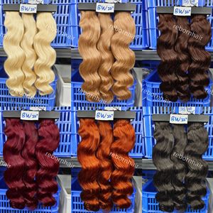 ספק צרורות תוספות שיער וייטנאמי בורמזי מתולתל צבעוני בהתאמה אישית, ג'ינג'י שחור חום בלונד אדום, צרורות תוספות שיער אנושי - Product Image 5