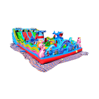 Château gonflable commercial avec toboggan, château gonflable pour adultes et enfants, château gonflable d'extérieur