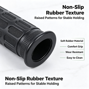 Embossed Rubber Handlebar Sheath Cylindrical Non-slip <b>Hand</b> Grip Cover for Wheelbarrow Bicycle Farm <b>Cart</b> Handle Replacement - Product Image 4