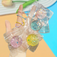 Gantungan Kunci Mini Dumpling Mainan Squishy Cakar Kucing, Aksesoris Tas Berkilauan, Mainan Remas untuk Perlengkapan Mesin Vending, Souvenir Pesta