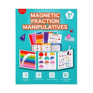 Material Didáctico <span class=keywords><strong>de</strong></span> Matemáticas para <span class=keywords><strong>Primaria</strong></span>, Libro <span class=keywords><strong>de</strong></span> Rompecabezas Magnéticos para Sumar y Restar Fracciones - Product Image 5