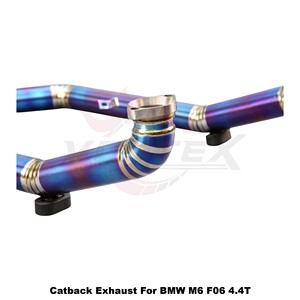 Système d'échappement en titane Vortex Performance compatible avec BMW M6 F06 4.4T 2011-2016, silencieux de tuning Catback avec soupape à vide bleue - Product Image 5