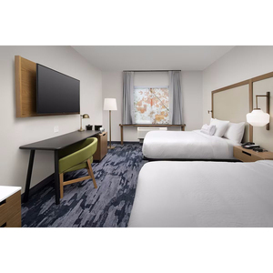 Отель Fairfield Inn by <span class=keywords><strong>Marriott</strong></span> 2025, новый дизайн, наборы для спальни, деревянная, Королевский размер, элегантная гостиничная кровать, мебель для отеля - Product Image 2