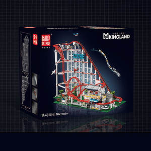 Mould <span class=keywords><strong>King</strong></span> 11014S Mould <span class=keywords><strong>King</strong></span> <span class=keywords><strong>Land</strong></span> Roller Coaster Juguetes Competencia dinámica Modelo Bloques de construcción Ladrillos - Product Image 6