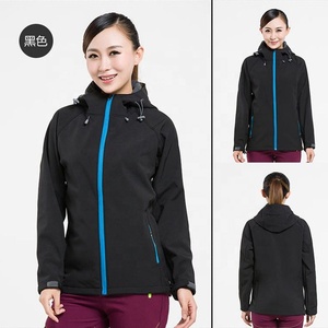 Vente chaude Mince Imperméable Coupe-Vent D'hiver Manteau <span class=keywords><strong>De</strong></span> Montagne Chaud <span class=keywords><strong>Polyester</strong></span> Polaire Doublé Veste avec Fermeture À Glissière pour L'extérieur - Product Image 3