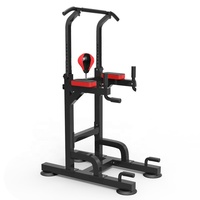 Equipo de ejercicio de gimnasio en casa de acero y metal, torre de energía multiestación y estante extraíble, estación de inmersión de Fitness para uso doméstico