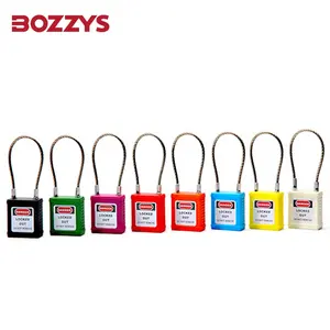 BOZZYS Green Cable Shackle Lockout Padlock For Unusual Equipment That Cannot Be Locked With Traditional Equipment