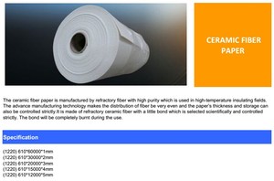 Papier en Fibre Céramique Premium KINGWOOL - Isolation Réfractaire à Haute Température en Alumine-Silicate - Product Image 6