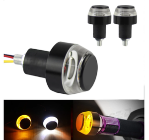 Clignotants de poignée LED de moto, clignotant d'extrémité de guidon, prise de poignée, lumière de Signal 12V, poignée clignotante - Product Image 3
