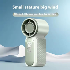 พัดลมพกพาความเร็วสูง ไฟสีสันสดใส เครื่องทำความเย็นแบบพกพา ควบคุมแรงลมได้อย่างไร้ขั้นบันได สำหรับตั้งแคมป์กลางแจ้ง โต๊ะทำงานในสำนักงาน - Product Image 5