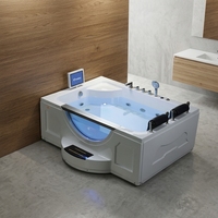Nouvelle baignoire spa hydromassante d'angle moderne et écologique à jets d'air en acrylique pour adulte, 1 personne, portable, pour extérieur