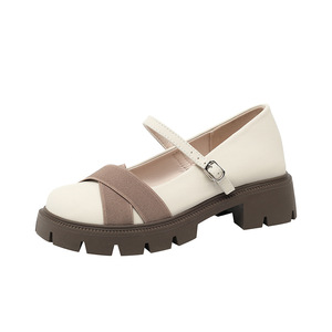 Zapatos <span class=keywords><strong>de</strong></span> Tacón Grueso con Plataforma Interna para Mujer, Estilo Mary Jane, <span class=keywords><strong>de</strong></span> Charol Redondo y Ligero, Ideales para Primavera y Verano - Product Image 5