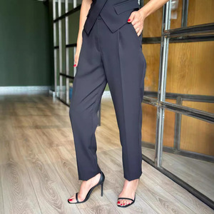Conjunto de Dos Piezas de Verano, Pantalones sin Mangas a la Moda, Chaleco Informal con Bolsillos, para Mujer - Product Image 6