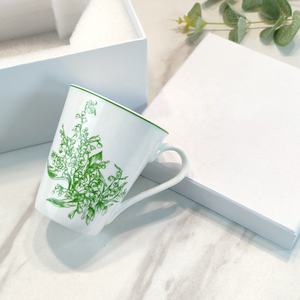 Promotion Green Bell Orchid Plate and Cup <b>Set</b> Simple Ceramic Dinner <b>Set</b> - Product Image 1